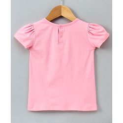 Babyhug Half Sleeves Frock With Inner T-Shirt - Light Blue