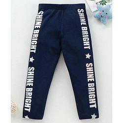Babyhug Full length Printed Leggings - Blue