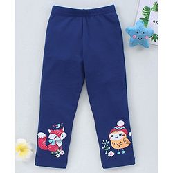 Babyhug Full Length Leggings Star Print - Pink