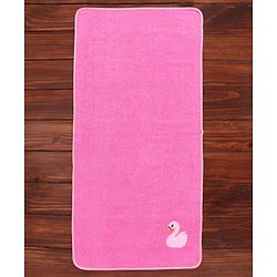 Babyhug Towel Swan Patch - Pink