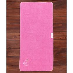 Babyhug Towel Swan Patch - Pink