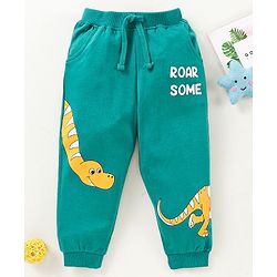 Babyhug Fulll Length Lounge Pant Dino Print - Green
