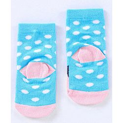 Cute Walk by Babyhug Cotton Blend Ankle Length Anti Bacterial Socks Multi Print Pack of 5 - Multicolour