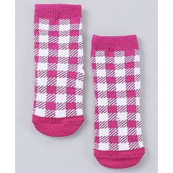 Cute Walk by Babyhug Cotton Blend Ankle Length Anti Bacterial Socks Multi Print Pack of 5 - Pink Grey White
