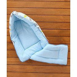 Babyhug Velour Sleeping Bag Teddy Print - Blue