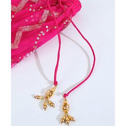 Babyhug Sleeveless Choli & Lehenga With Dupatta - Pink