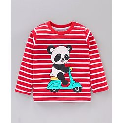Babyhug Full Sleeves Animal Print Tee Pack of 5 - Multicolor