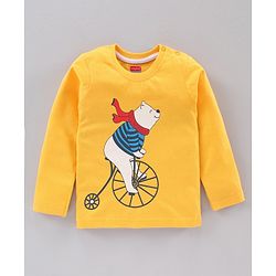 Babyhug Full Sleeves Animal Print Tee Pack of 5 - Multicolor