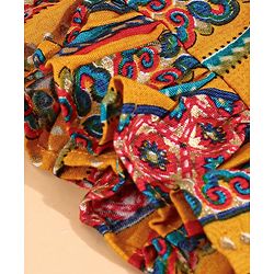 Babyhug Sleeveless Printed Ethnic Jumpsuit - Yellow