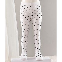 Cute Walk by Babyhug Cotton Striped Antibacterial Footed Tights - Red