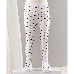 Cute Walk by Babyhug Cotton Striped Antibacterial Footed Tights - Red