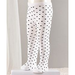Cute Walk by Babyhug Cotton Striped Antibacterial Footed Tights - Red