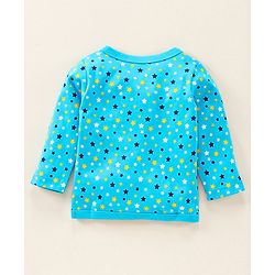 Babyhug Full Sleeves Vests Multi Print Pack Of 3 - Blue Red