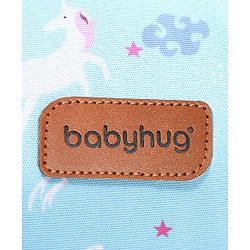 Babyhug Diaper Backpack Unicorn Print - Blue