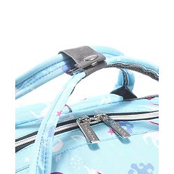 Babyhug Diaper Backpack Unicorn Print - Blue