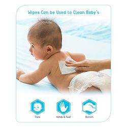 Babyhug Advanced 99% Pure Water Unscented Baby Wipes - 72 Pieces
