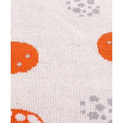 Babyhug Knitted Gift Set Giraffe Print Pack Of 5 - Orange