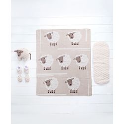 Babyhug Knitted Gift Set Giraffe Print Pack Of 5 - Orange