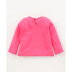 Babyhug Full Sleeves Night Suit Cat Print - Pink