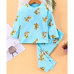 Babyhug Full Sleeves Dinosaur Print - Blue