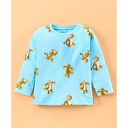 Babyhug Full Sleeves Dinosaur Print - Blue