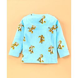 Babyhug Full Sleeves Dinosaur Print - Blue