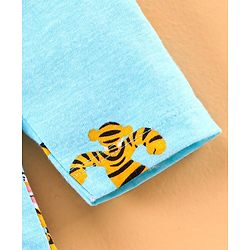 Babyhug Full Sleeves Dinosaur Print - Blue