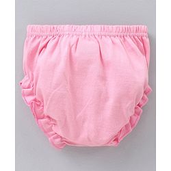 Babyhug 100% Cotton Antibacterial Bloomers Multi Print Pack Of 3 - Pink