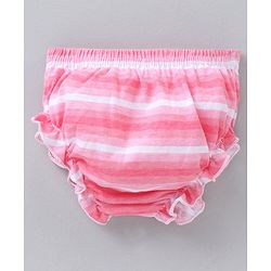 Babyhug 100% Cotton Antibacterial Bloomers Multi Print Pack Of 3 - Pink