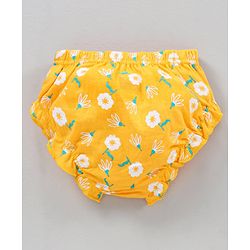 Babyhug 100% Cotton Antibacterial Bloomers Printed Pack of 3 - Blue Yellow Pink