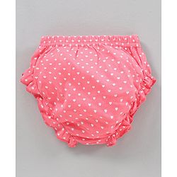 Babyhug 100% Cotton Antibacterial Bloomers Printed Pack of 3 - Blue Yellow Pink