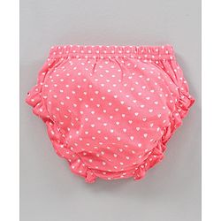 Babyhug 100% Cotton Antibacterial Bloomers Printed Pack of 3 - Blue Yellow Pink