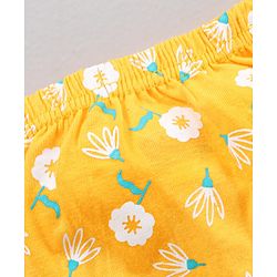 Babyhug 100% Cotton Antibacterial Bloomers Printed Pack of 3 - Blue Yellow Pink