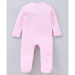 Babyhug Full Sleeves Sleep Suit Penguin Graphic Pack of 2 - Pink