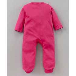 Babyhug Full Sleeves Footed Sleep Suit Pack of 2 - White Pink