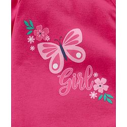 Babyhug Full Sleeves Footed Sleep Suit Pack of 2 - White Pink