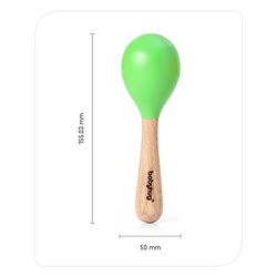 Babyhug Maracas Wooden Rattle Toy Set of 2
