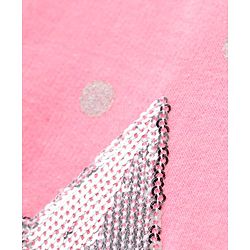 Babyhug Full Sleeves Sweatshirt Star Sequin Design - Pink