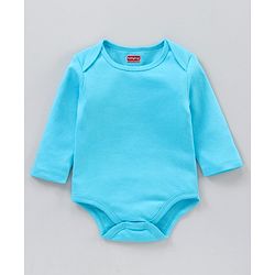Babyhug 100% Cotton Full Sleeves Solid Onesies Pack of 5 - Multicolor