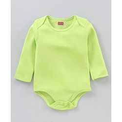 Babyhug 100% Cotton Full Sleeves Solid Onesies Pack of 5 - Multicolor