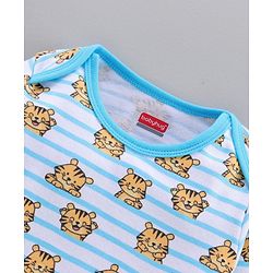 Babyhug 100% Cotton Full Sleeves Onesies Pack of 3 - Multicolor