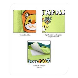 Babyhug Insulated Lunch Bag With Safari Print - Green (Slight Print May Vary)