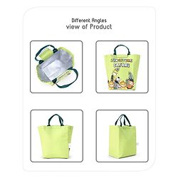 Babyhug Insulated Lunch Bag With Safari Print - Green (Slight Print May Vary)