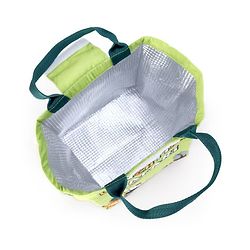 Babyhug Insulated Lunch Bag With Safari Print - Green (Slight Print May Vary)