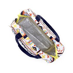Babyhug Portable and Reusable Insulated Lunch Bag With Strips Print|For School,Travel and Outdoors|Premium & Easy to Carry| - Color May Vary