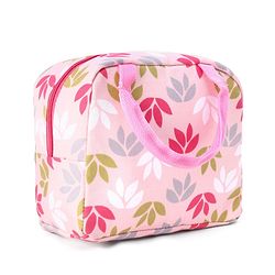 Babyhug Portable and Reusable Insulated Lunch Bag with Floral Print|For School,Travel and Outdoors|Premium & Easy to Carry| - Blue