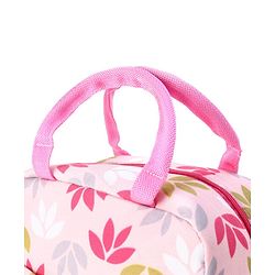 Babyhug Portable and Reusable Insulated Lunch Bag with Floral Print|For School,Travel and Outdoors|Premium & Easy to Carry| - Blue