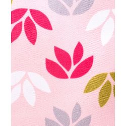 Babyhug Portable and Reusable Insulated Lunch Bag with Floral Print|For School,Travel and Outdoors|Premium & Easy to Carry| - Blue