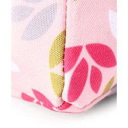 Babyhug Portable and Reusable Insulated Lunch Bag with Floral Print|For School,Travel and Outdoors|Premium & Easy to Carry| - Blue
