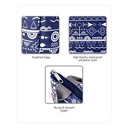 Babyhug Portable and Reusable Insulated Lunch Bag With Strips Print|For School,Travel and Outdoors|Premium & Easy to Carry| (Color & Print May Vary)